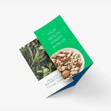 Dépliants 3 plis, portefeuille