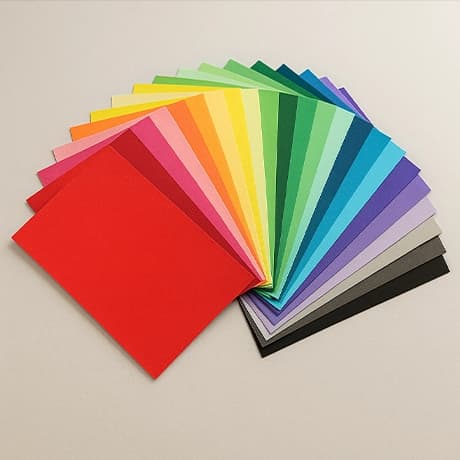 Briefpapier met steunkleuren