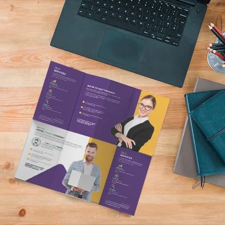 Folders zigzag kruisvouw