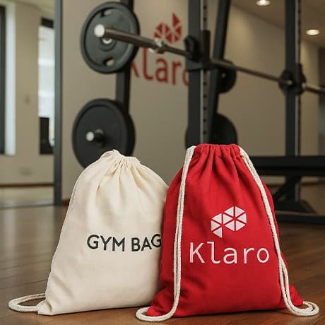 Basic katoenen rugzakken