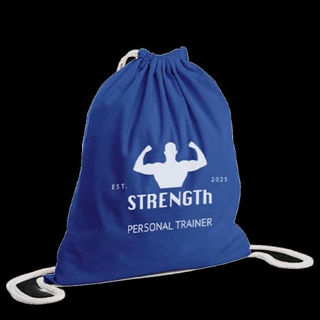 Sacs à cordon en coton basiques