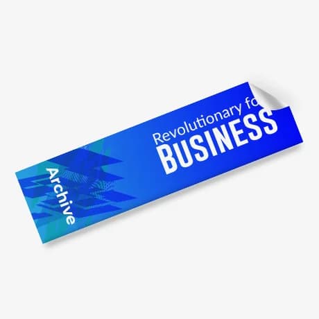 Autocollant personnalisé pour le dos d’un classeur