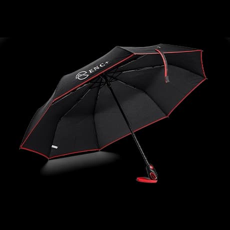 Parapluie de poche noir personnalisé