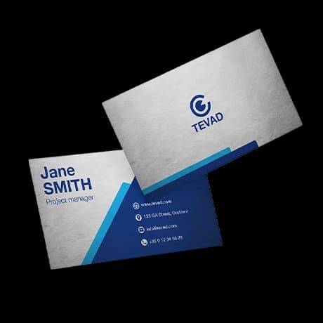 Cartes de visites avec matériaux premiums