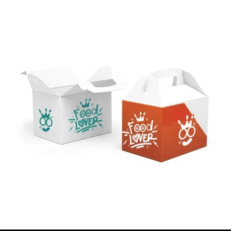 Lunchbox en carton personnalisée pour repas à emporter