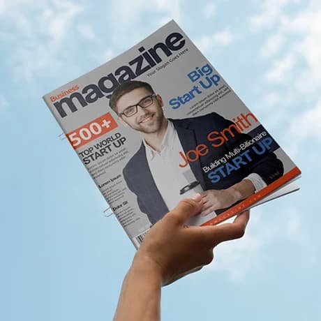 Magazines in de rug geniet met oognieten (classic)