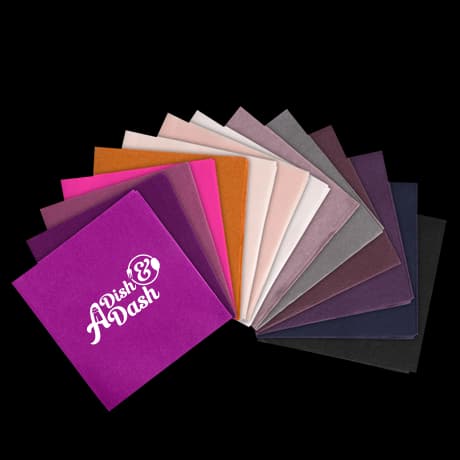 Serviette cocktail pliage 1/4 personnalisée