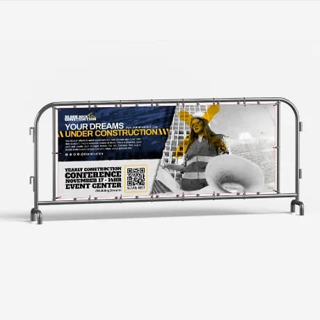 Bâches pour barrières de foule