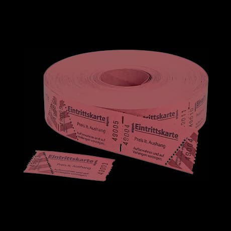 Rouleaux de tickets d'entrée