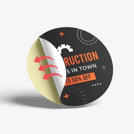 Autocollant ultra adhésif personnalisé avec impression durable