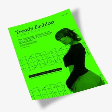 Posters fluo papier drukken