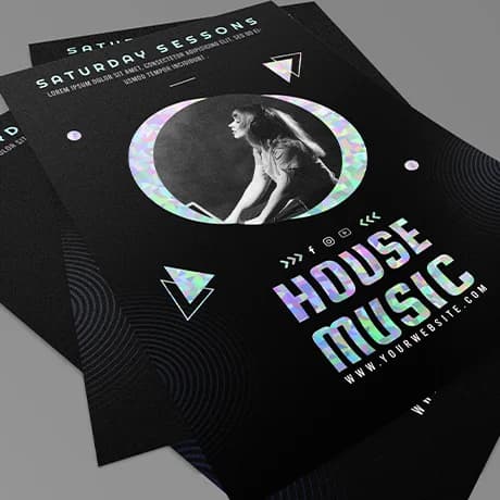 Flyers maken met luxe veredeling