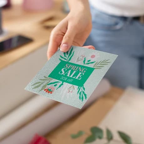 Flyers van premium materiaal