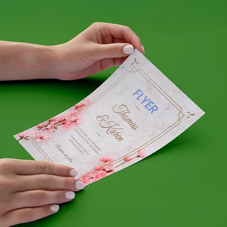 Flyers van premium materiaal