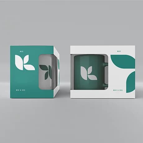 Boîte cadeau pour tasse avec design soigné et protection optimale