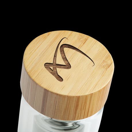 Buoteilles de verre avec passoire à thé