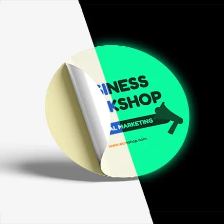 Autocollant lumineux personnalisé avec impression de qualité