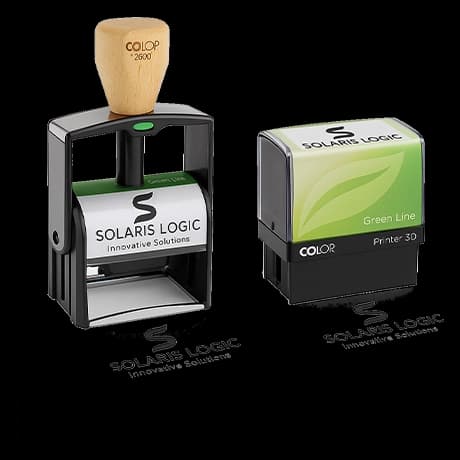 Tampon Green Line avec plaque et encreur