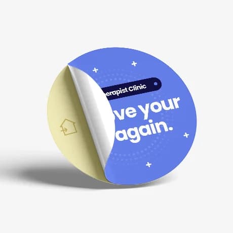 Autocollant personnalisé pour usage intérieur avec impression pro