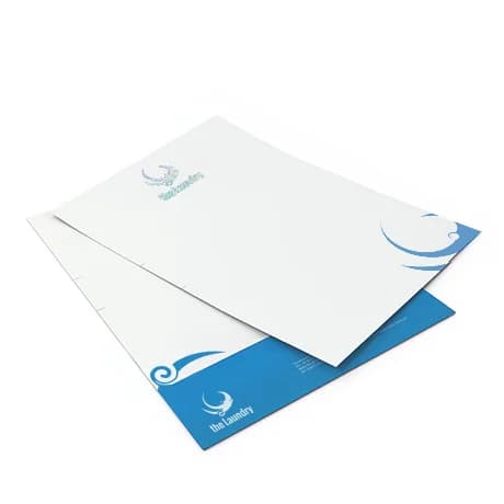 Papier à lettres avec finitions