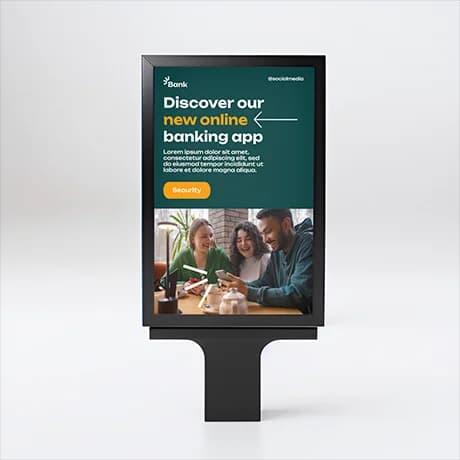 Affiche lumineuse personnalisée pour signalétique et publicité