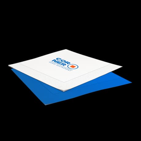 Serviette de table pliage 1/4 personnalisée