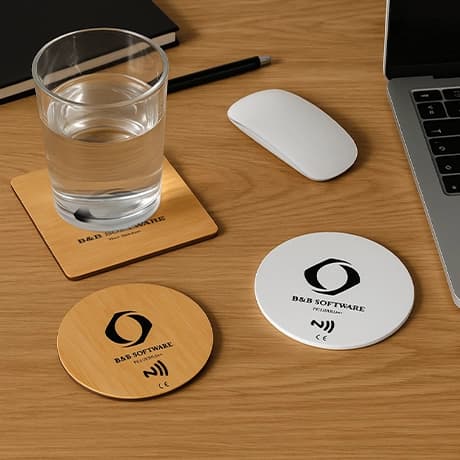 Dessous de verre NFC