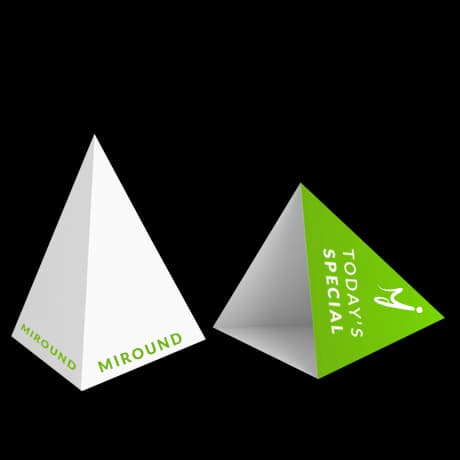 Présentoirs pyramidaux