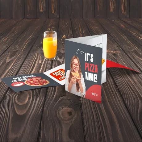 Dépliants 2 plis, roulé