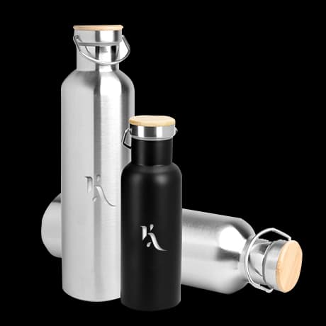 Gourdes en inox avec poignée