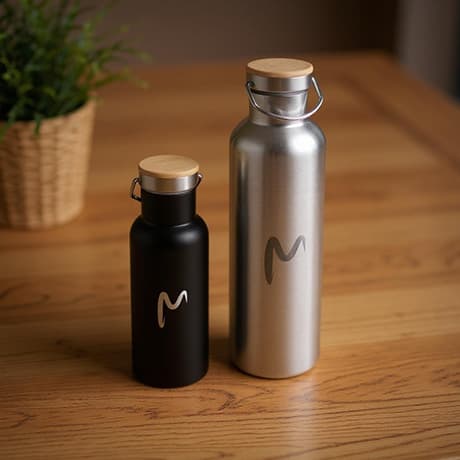 Flessen van edelmetaal met draagbeugel