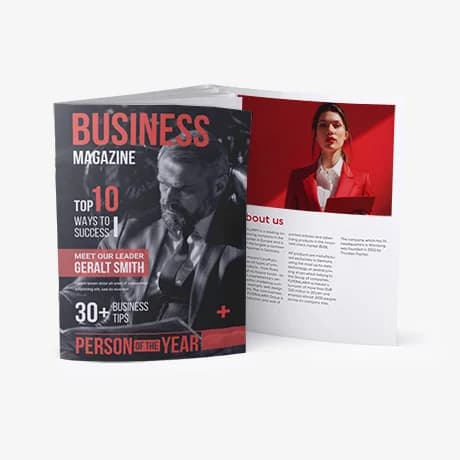 Magazines agrafés avec 6 pages de couverture pour une présentation soignée et dynamique