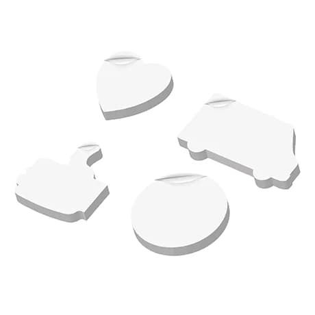 Blocs-notes adhésifs personnalisés avec formes spéciales