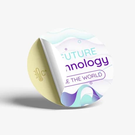Autocollant résistant à la température avec impression durable