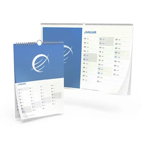 Calendriers muraux avec spirale 