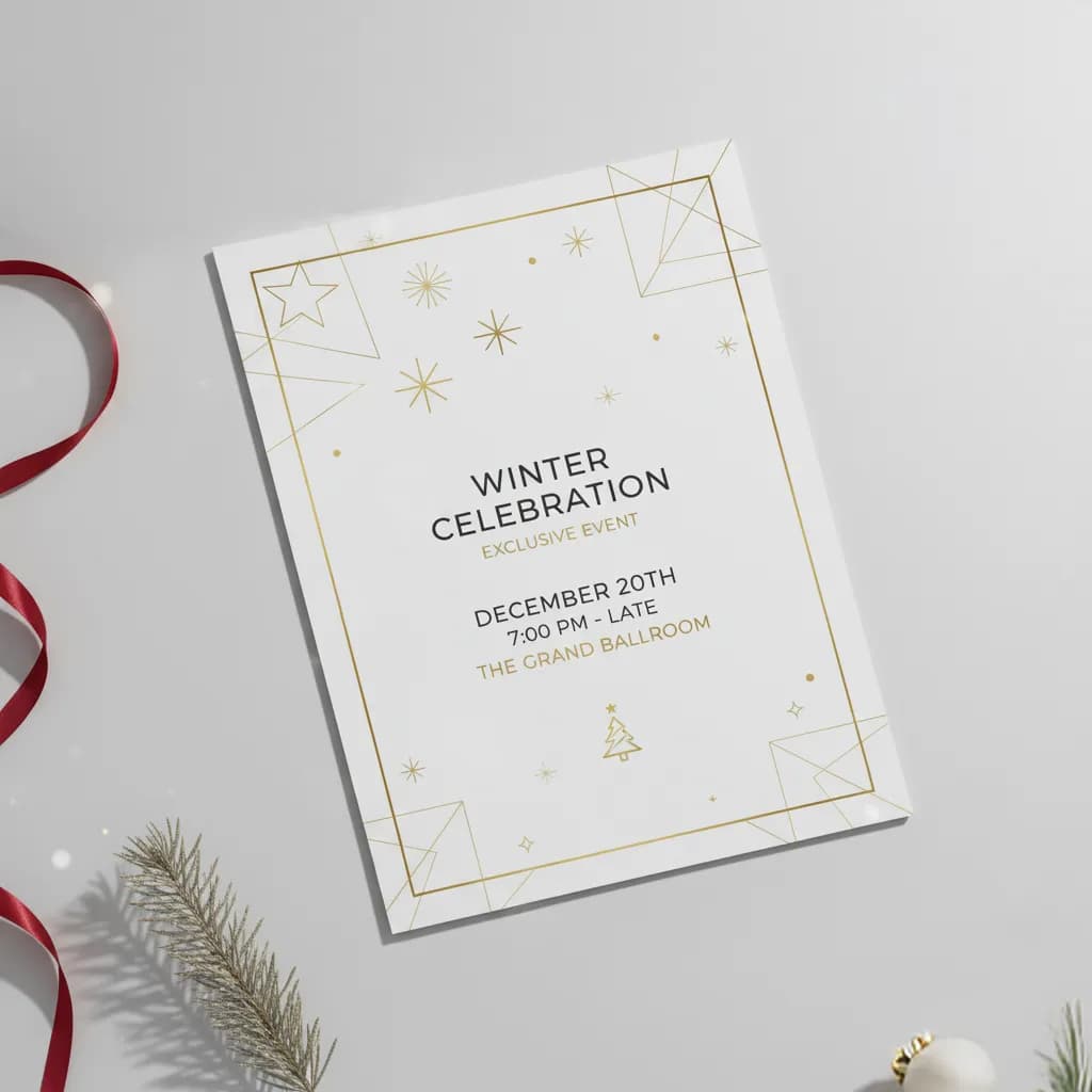 Flyers de Noël à imprimer pour actions et promotions