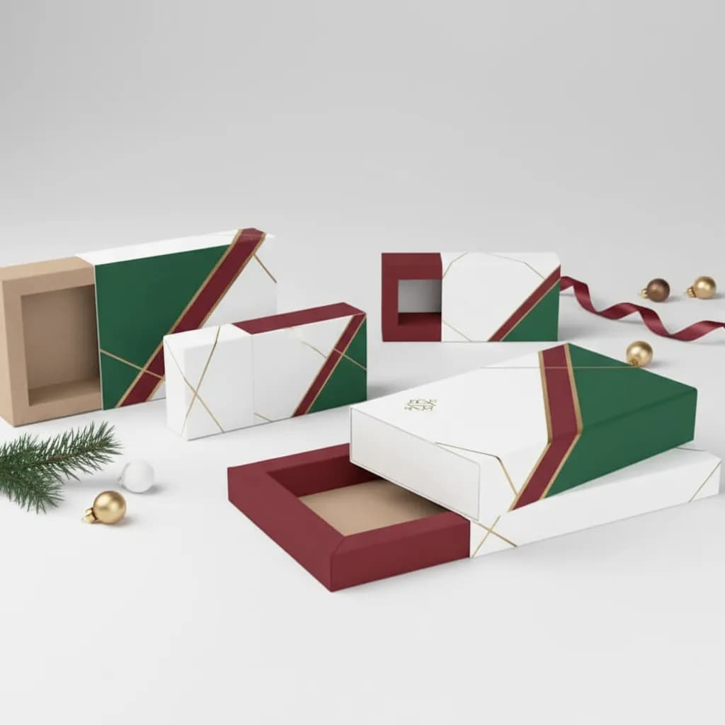 Emballages cadeaux de Noël et packaging cadeau personnalisés