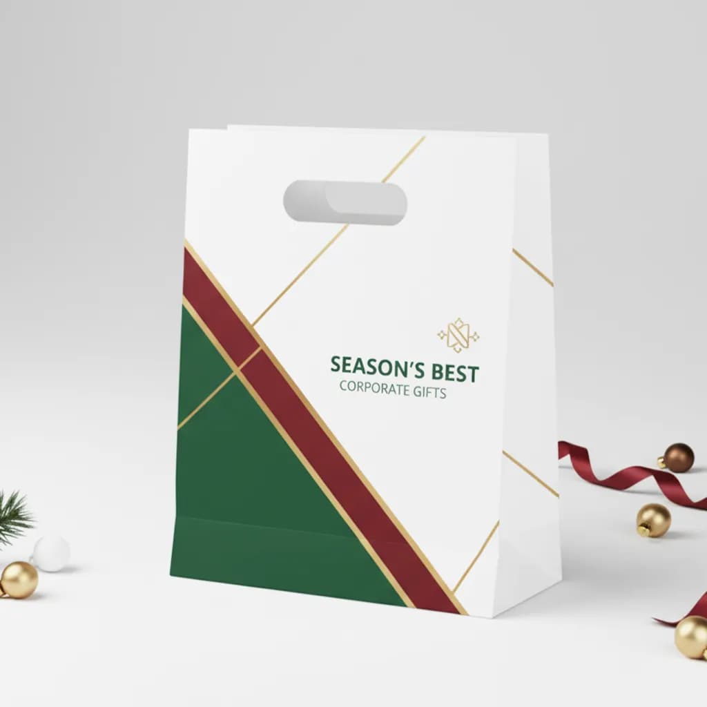 Sacs en papier de Noël et sacs kraft à imprimer durables