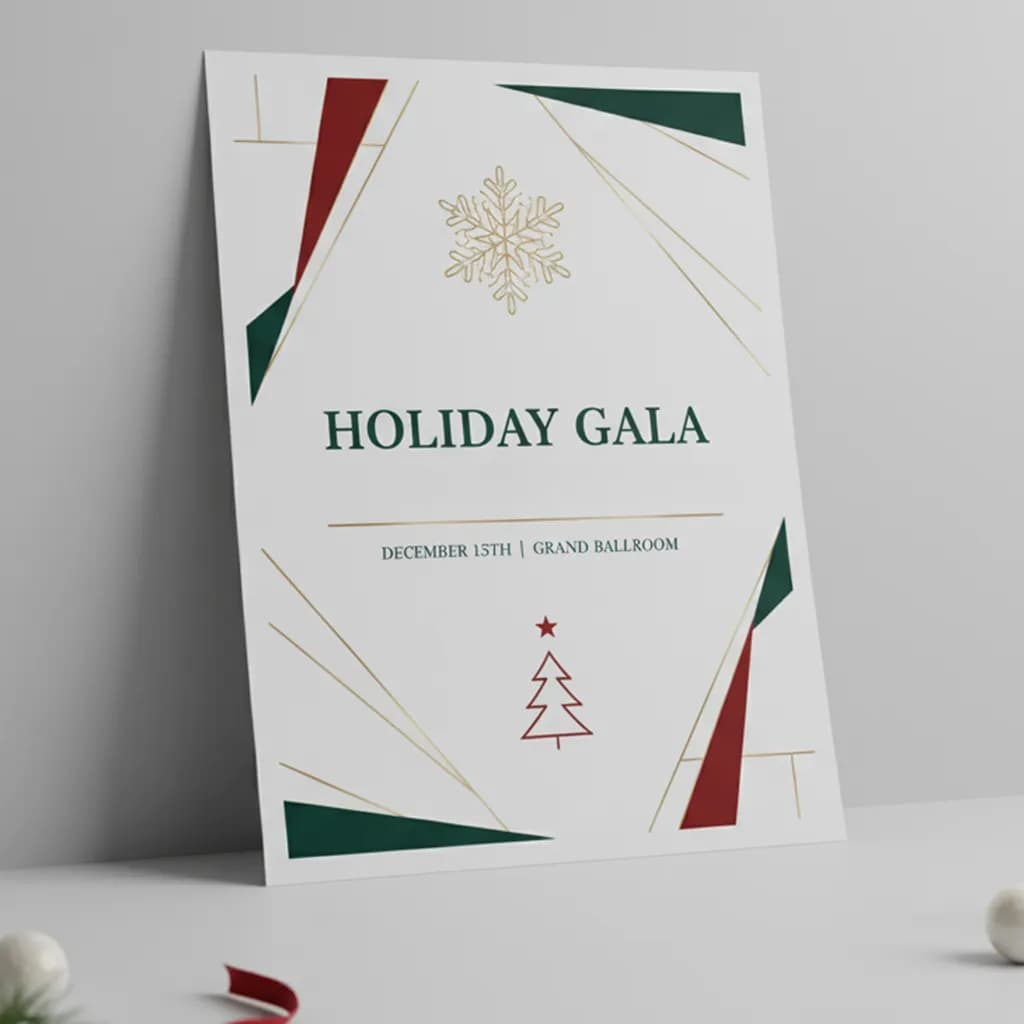 Affiches de Noël à imprimer pour promotions de fin d'année