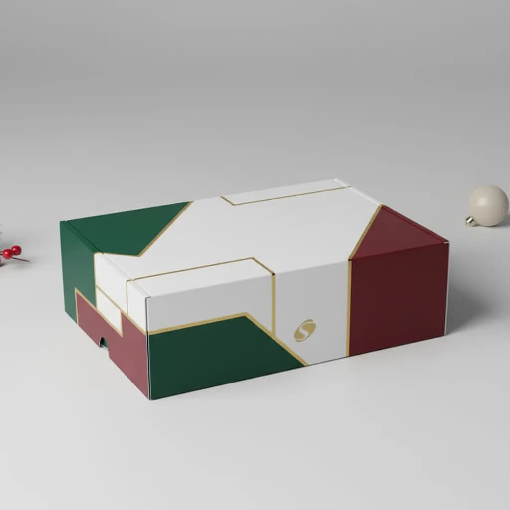 Emballages d'expédition de Noël, cartons d'envoi et boîtes postales