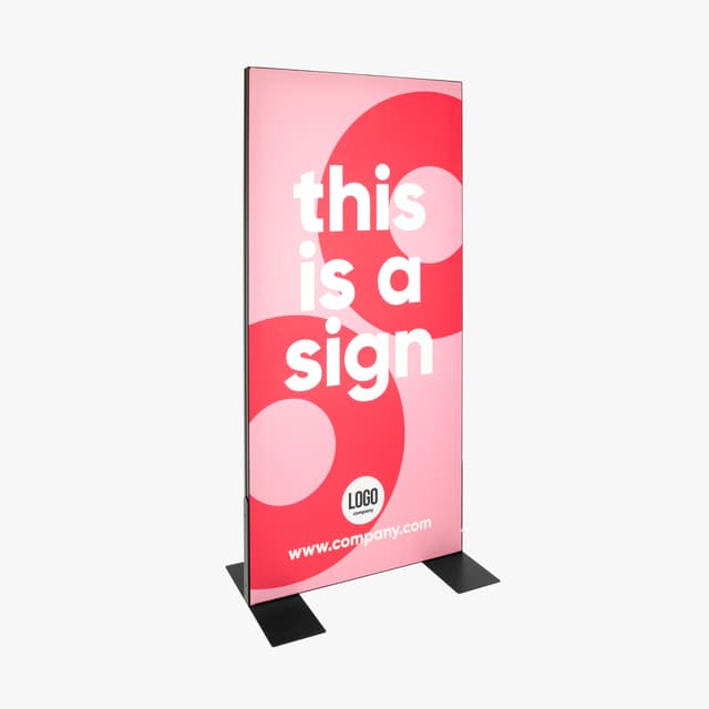 Vrijstaand textielframe