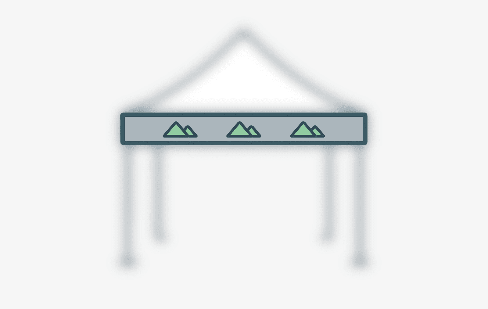 Bannière de bordure de toit séparée