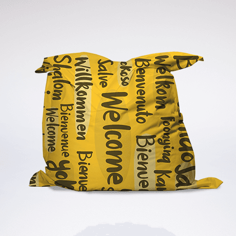 Poufs en textile (bean bag)