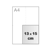 13 x 15 cm