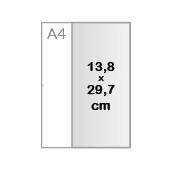 13,8 x 29,7 cm