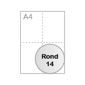 Rond diamètre 14 cm