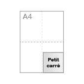 Petit carré (9,8 x 9,8 cm)
