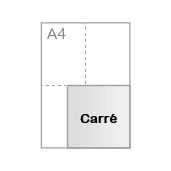Carré 14,8 x 14,8 cm