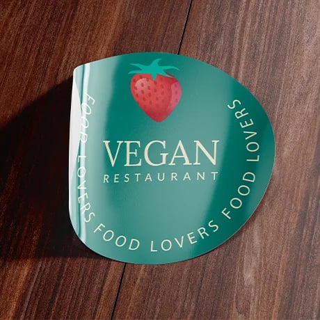 Veganistische indoor stickers