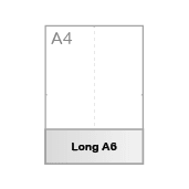 Lang formaat A6 (7,4 x 21 cm)